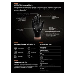 Nitrilové rukavice GoGrip black veľkosť XL, 50 ks