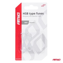 Ploché páskové poistky FLAT HSB 42mm 80A AMIO-03501
