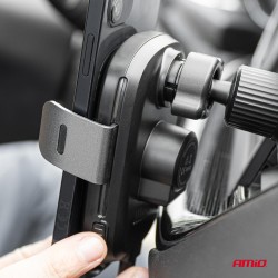 Držiak na telefón s bezdrôtovou nabíjačkou 15W AMIO-03778