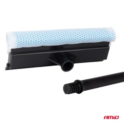 Čistiaca stierka na okná s plastovou tyčou 20 cm hlava 54 cm dlhá AMIO-03852