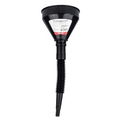 Flexibilný čierny univerzálny lievik so sitkom na kvapalné palivo vodu 13,5 cm AMIO-04036