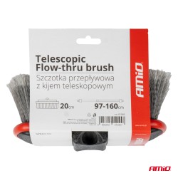 Teleskopická prietoková kefa na umývanie auta 97-160cm AMIO-01045