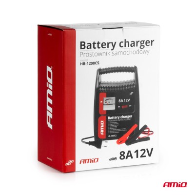 Nabíjačka auto/moto batérií 8A, 12V AMiO SBC-8A