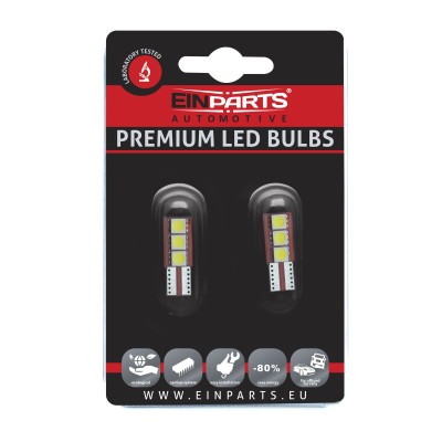 EPL36 W5W LED žiarovky (3 x SMD 5050) 6000K CANBUS