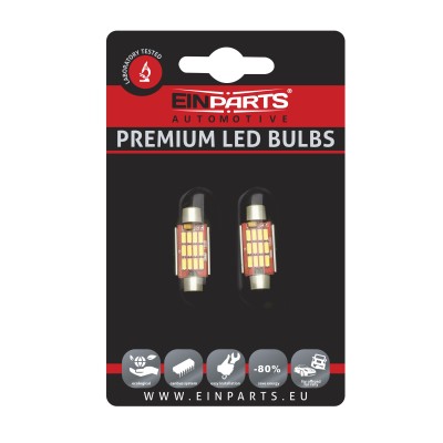 EPL49 C5W LED žiarovky (12 x SMD 4014) 36mm 6000K CANBUS