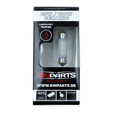 EPL119 C10W LED žiarovka (6 x SMD 2835) 39mm 6000K CANBUS