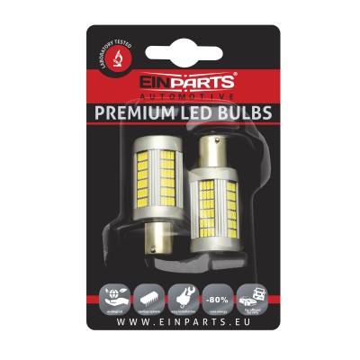 EPL158 P21W LED žiarovky (135 x SMD 4014) 6000K CANBUS