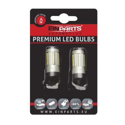 EPL161 W21W LED žiarovky (66 x SMD 2016) 6000K CANBUS