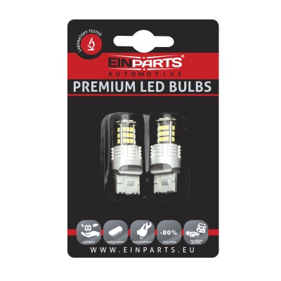 EPL153 W21/5W LED žiarovky (30 x SMD 3020) 6000K CANBUS