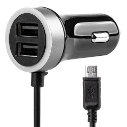 Nabíjačka do auta 12/24V Micro + 2x USB 2.4A PCH PRO-01