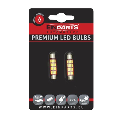 EPL206 C10W LED žiarovky (16 x SMD 4014) 39mm 6000K CANBUS
