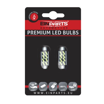 EPL217 C10W LED žiarovky (8 x SMD 7020) 42mm 6000K CANBUS