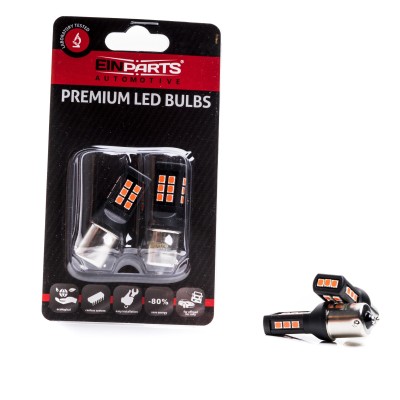EPL238 P21W LED žiarovky (21 x SMD 2835) červená CANBUS