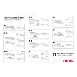 Stierač Hybrid multiconnect 16" (400mm) 11 adaptérov