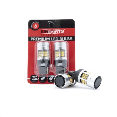 EPL285 W21W LED žiarovky (54 x SMD 2016) jantár CANBUS