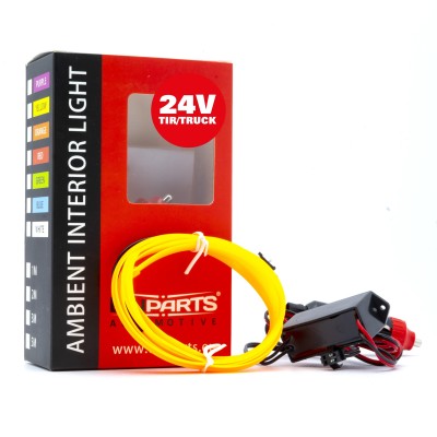 EPAL1M AMBER LED svetlovodný pásik 1m (jantár) 24V
