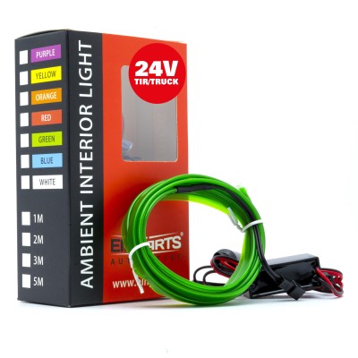 EPAL2M GREEN LED svetlovodný pásik 2m (zelený) 24V