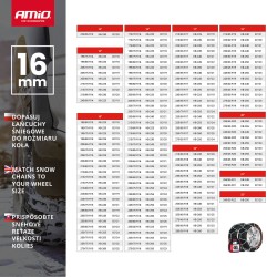 Snehové reťaze 16 mm 4x4-SUV-VAN KB-260