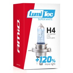 Halogénová žiarovka H4 12V 60/55W LumiTec SuperWhite +120%