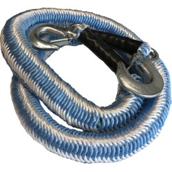 Ťažné lano pružné s 2 karabínami 1450-2500 kg