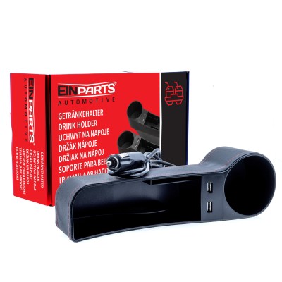 EPACC063 DRŽIAK NA NÁPOJE + 2 X USB STRANA VODIČA