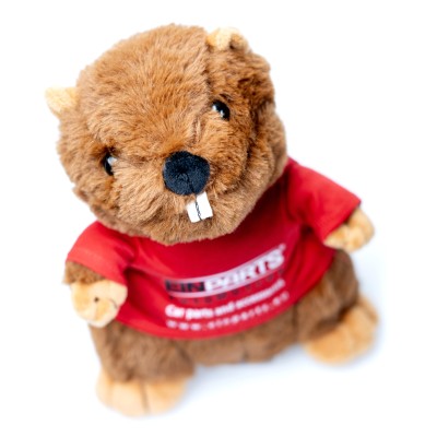 EPBEAVER01 Plush beaver EINPARTS LOGO