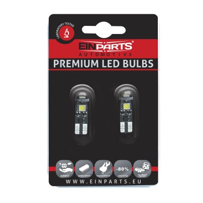 EPL06 W5W LED žiarovky 0,75W (3 x SMD 5050) 6000K CANBUS