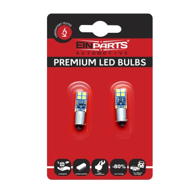EPL146 H6W LED žiarovky (8 x SMD 3030) 6000K CANBUS