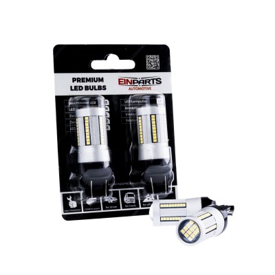 EPL163 W21/5W LED žiarovky (66 x SMD 2016) 6000K CANBUS