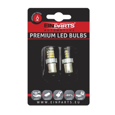 EPL178 P21W LED žiarovky (30 x SMD 3020) oranžová CANBUS