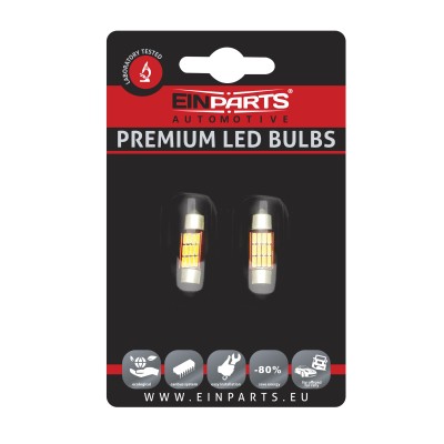 EPL204 C5W LED žiarovky (12 x SMD 4014) 32mm 6000K CANBUS