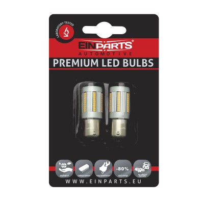EPL254 P21/5W LED žiarovky (66 x SMD 2016) 6000K CANBUS