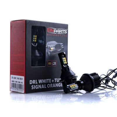 EPL138HC W21W LED žiarovky 30W (12 x CREE) 6000K/oranžová CANBUS DRL+ Blinkr