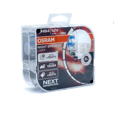O9006NL-HCB HB4 Halogénové žiarovky 51W (OSRAM Night Breaker® Laser) 3200K