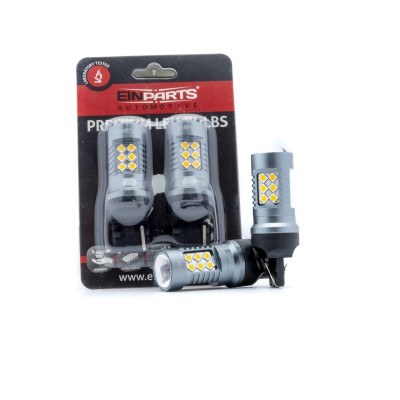EPL296 W21W LED žiarovky (24 x SMD 3030) oranžová CANBUS