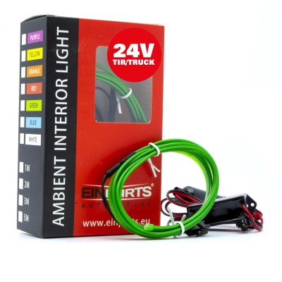 EPAL1M GREEN LED svetlovodný pásik 1m (zelený) 24V