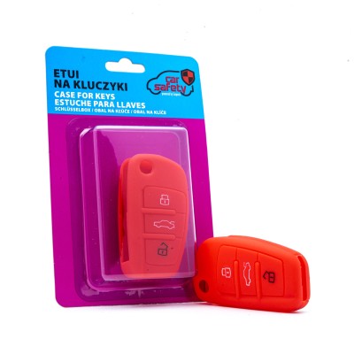EPKC103 Silikónový obal na kľúč - červená AUDI
