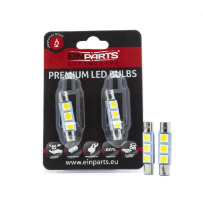 EPL312 C3W LED žiarovky (3 x SMD 4014) 31mm 5000K CANBUS