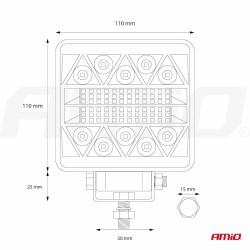 Pracovné LED svetlo AWL15 26LED COMBO 9-36V