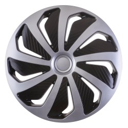Puklica Wind 15" silver&black