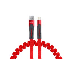 Pružinový kábel USB+Apple lightning 1.2m FullLINK UC-13