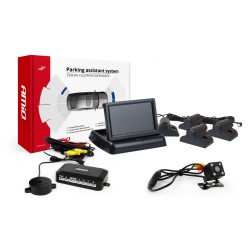 Parkovací asistent TFT02 4,3" s kamerou HD-315-LED 4-senzorové čierne Truck