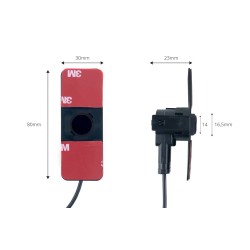Parkovací asistent TFT01 4,3" s kamerou HD-501-IR 4-senzorové čierne vnútorné