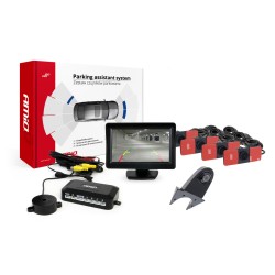 Parkovací asistent TFT01 4,3" s kamerou HD-502-IR 4-senzorové čierne vnútorné