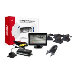 Parkovací asistent TFT01 4,3" s kamerou HD-502-IR 4-senzorové čierne Truck