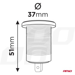 Nabíjačka USB+USB-C 12/24V MOD-08