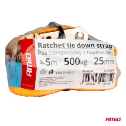 Upínací popruh s račňou 500kg 25mm 5m BELT-07